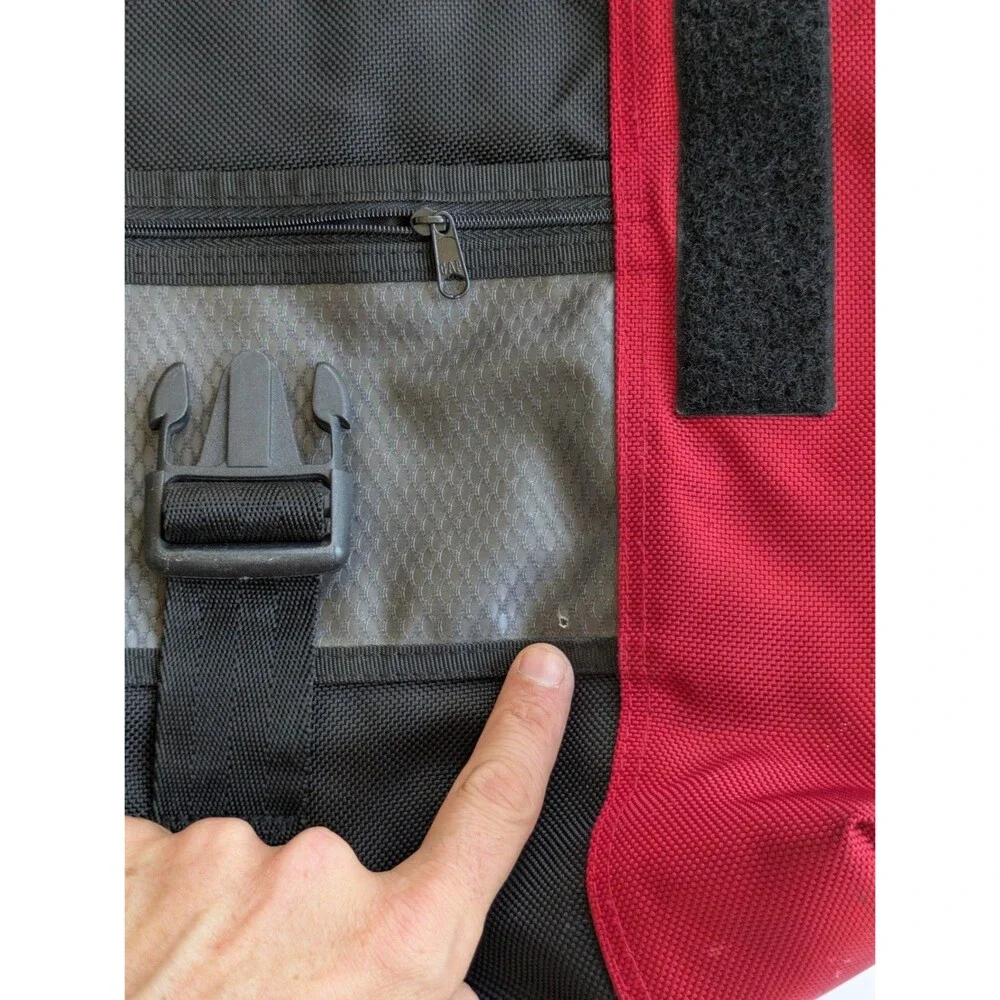 Gap Messenger Bag Vintage Crossbody School Y2K Biker Red Black Travel Nylon